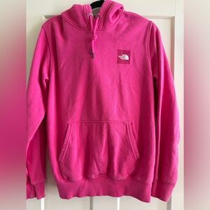 The North Face Hot Pink Hoodie with Chest Logo